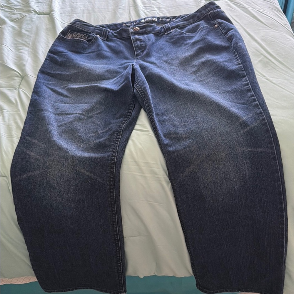 Women’s Dark Blue Relaxed Fit Jeans